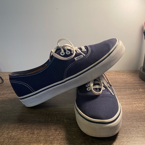 Vans, size 9.5 men’s, blue. - Picture 5 of 6